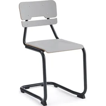 Školní židle LEGERE I, výška 450 mm, antracitově šedá, šedá