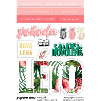 samolepka Papero amo - Samolepky arch - DOVOLENÁ / Krásný den