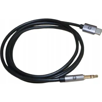 Audio kabel Kabel 1m Adaptér AUX Audio Mini Jack 3.5mm na USB-C USB TYPE-C pro Telefon