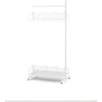 Věšák Šatní stěna TRÅD, přídavná sekce, 900x2000 mm, bílá