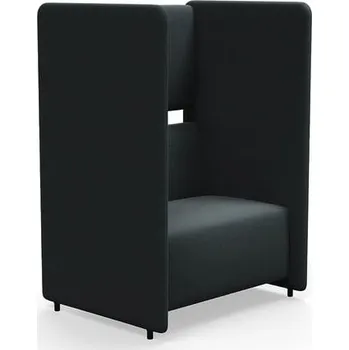 Pohovka Akustické křeslo CLEAR SOUND, 1,5místné, potah Focus Melange, antracitově šedá