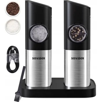 Kuchyňský mlýnek Elektrický mlýnek na koření sovider 02 stříbrný