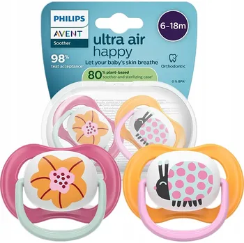 dudlíky Philips Avent ortodontický Dudlík , symetrický silikonový, 6 měsíců +