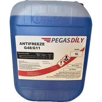 Nemrznoucí kapalina PEGAS G11 (koncentrát do -72°C) - 5L