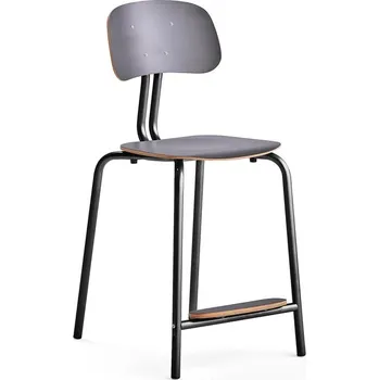 Jídelní židle Školní židle YNGVE, 4 nohy, výška 610 mm, antracitově šedá