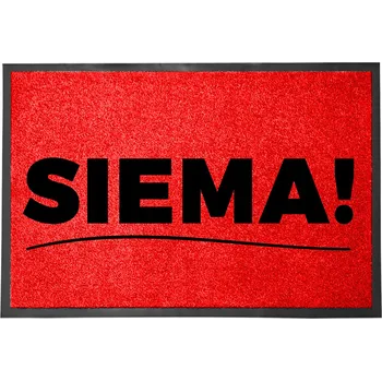 Rohožka Červená Siema Vtipný Dárek Skvělý Nápad Nápis 60x40 cm