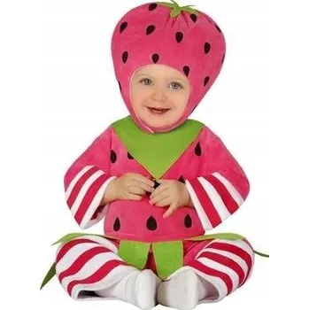 Karnevalový kostým JAHODOVÝ OUTFIT KOSTÝM JAHODY 80