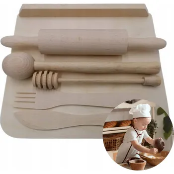 Obraz Vál a Dřevěné Mini Prkénko pro Děti - Sada