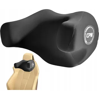 Polštář POLŠTÁŘ S PAMĚŤOVOU PĚNOU, MĚKKÝ, POHODLNÝ, ČERNÝ, DO AUTA