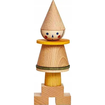 Dřevěná hračka Dřevěná Montessori hračka – skládačka LALA Stick Fig No.01, barevná