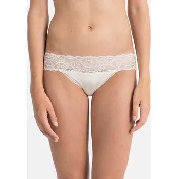 Dámské oblečení Kalhotky QF1200E slonovinová - Calvin Klein Barva: vanilka, Velikost: S