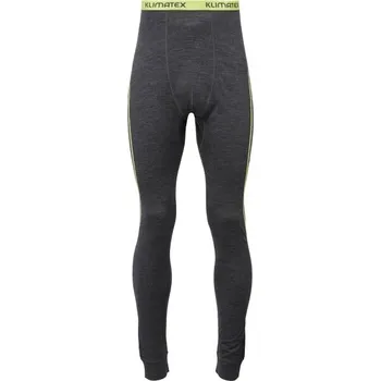 Pánské termo spodky Klimatex BITRE MERINO Pánské merino spodky, tmavě šedá, 2XL