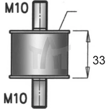 Pryžový pásek - výfukový systém DINEX DIN64817