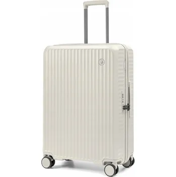 Kufr PUCCINI tvrdý, střední, polykarbonátový, béžový, 63 l na 4 kolečkách