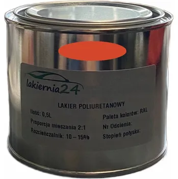barva na kov Barva Průmyslová polyuretanová barva, polyuretanový lak lesklý 0,5l 2:1 RAL 2010