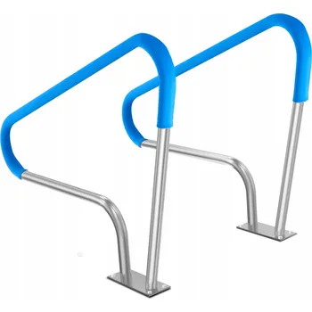 Zábradlí Žebřík Do Bazénu 2ks Madla k Bazénu z Nerezové Oceli Protiskluzové