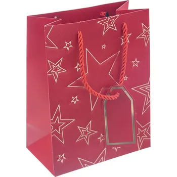 Dárková taška hvězda 18x10x23 cm