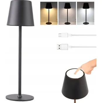 Lampička NOČNÍ LAMPA STOLNÍ DOTYKOVÁ BEZDRÁTOVÁ LED