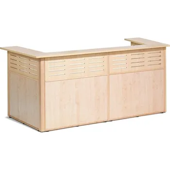 Recepce Recepční pult TREAT, 4 sekce, bříza