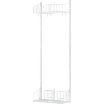 Věšák Šatní stěna TRÅD, nástěnná, 600x2000 mm, bílá