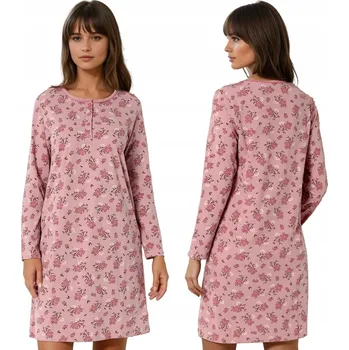 Dámské noční prádlo NOČNÍ PYŽAMO NA KOJENÍ S DLOUHÝM RUKÁVEM, VELKÉ L