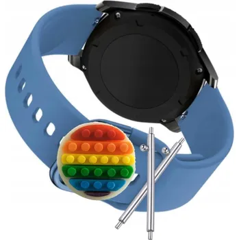 Pouzdro na mobilní telefon Pásek Řemínek pro Garmin Forerunner 245, Silikon Modrý Poutko, nastavitelný