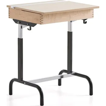 Zahradní lavice Školní lavice 188, HPL, antracitově šedá/bříza