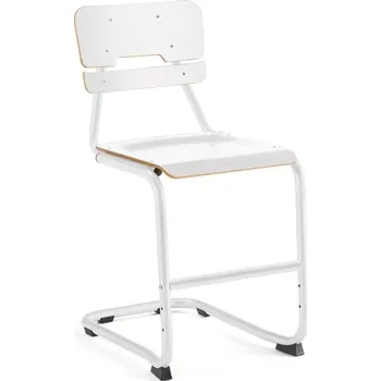 Školní židle LEGERE I, výška 500 mm, bílá, bílá