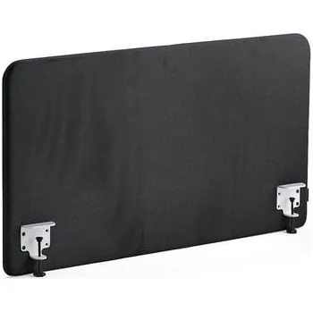 Paraván Stolový paraván ZONE, bílé svorky, 1200X650x36 mm, potah Rivet, antracitově šedá