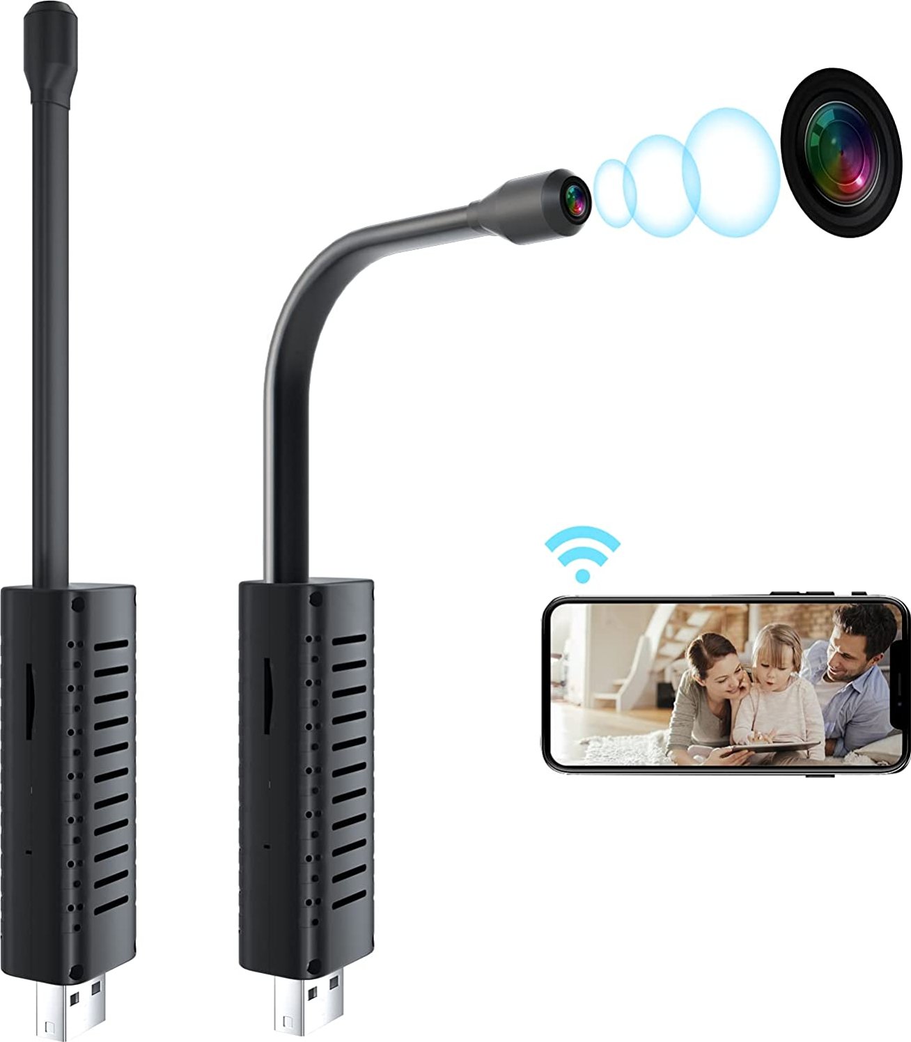 Skrytá špionážní kamera USB Wi-Fi V380 Pro - Zbozi.cz