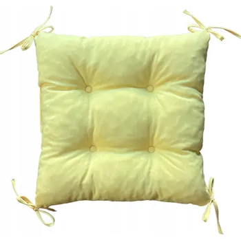 Polštář Polštář na židli ČTVEREC 40x40 cm ŽLUTÝ