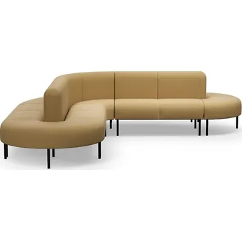 Pohovka Sedačka VARIETY, oboustranná, tvar L, potahová látka Pod CS, žlutá