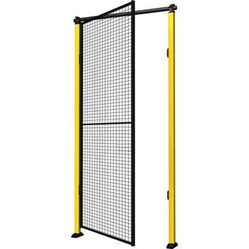 Plot Jednokřídlé dveře X-GUARD, včetně sloupků a drátěné výplně, s překladem, 2300x1500 mm