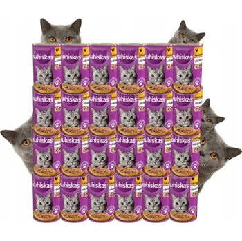 Krmivo pro kočku Whiskas dospělá konzerva kuřecí 400 g