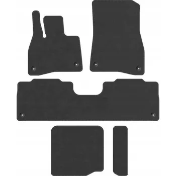autokoberec Kobercové rohožky Edecor velurové 5 ks