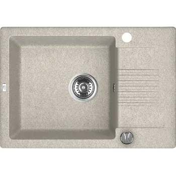 Granitový dřez Laveo Dřez 1 komorový s odkapávačem Celia, granit - SBC_413T, béžový