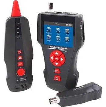 Počítač LAN Cable Tester TLCD80 s LCD, koax, Cat3/Cat5E/Cat6, UTP/STP, USB, PoE, ping, sonda, protismyčka