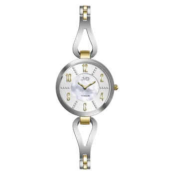 Hodinky JVD Dámské luxusní zlacené titanové hodinky JVD J5036.4
