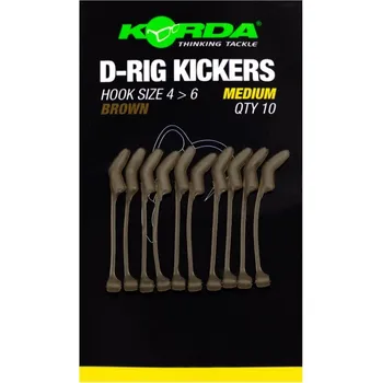 Korda Rovnátka Kickers D Rig Brown 10ks Velikost: M