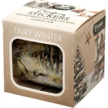 samolepka Průhledné samolepky Studio Light "Fairy Christmas" - Vílí vesnička