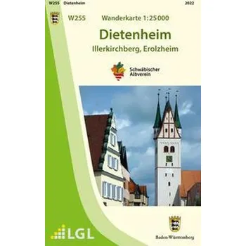 W255 Wanderkarte 1:25 000 Dietenheim