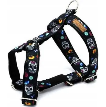 Postroj pro psa Postroj pro psy s motivem lebky, velikost L