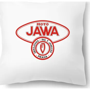 Dekorativní polštářek Polštářek s potiskem – JAWA Sport Zbrojovka 40 × 40 cm | Od Máry