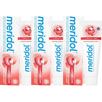Dentální hygiena Meridol Complete Care citlivé dásně a zuby zubní pasta 3x 75 ml