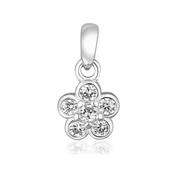 Přívěsek Stříbrný přívěšek kytička se zirkony SVLP0949XH2BI00