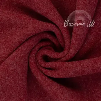 Merino Fleece Karmínová Německo (E) (Hebký fleece, který zaručeně zahřeje.)