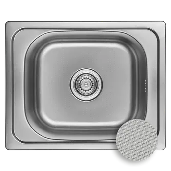 Nerezový dřez Kuchinox Dřez 1 komorový Orion, nerez - SKO_310T, nerez