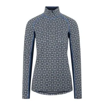 Dámské funkční triko Kari Traa Rose Light Baselayer Half Zip Velikost: S / Barva: modrá/světle modrá