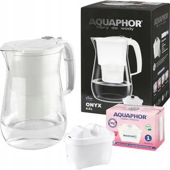 Filtrace vody Filtrační konvice na vodu Aquaphor Onyx 4.2 L bílá TRITAN + 1 filtrační vložka