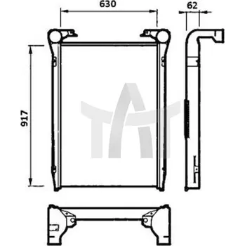 Turbodmychadlo Chladič turba NRF NRF30218